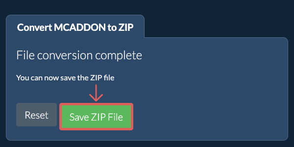 Save ZIP File