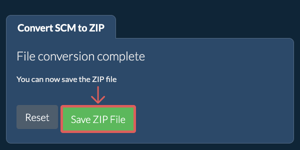 Save ZIP File