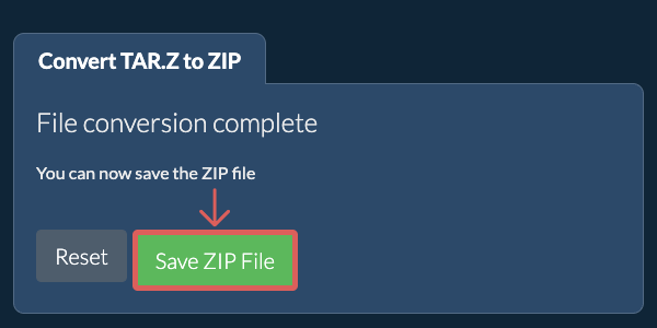 Save ZIP File