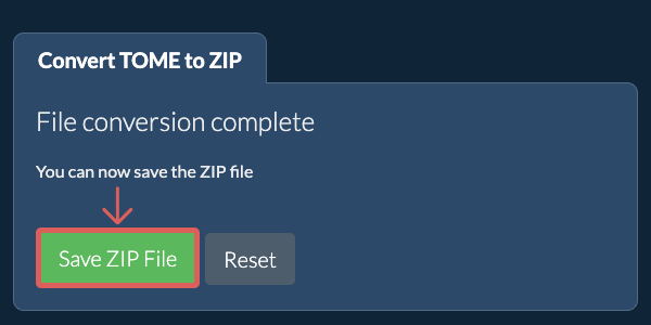 Save ZIP File
