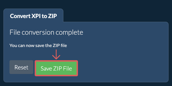 Save ZIP File