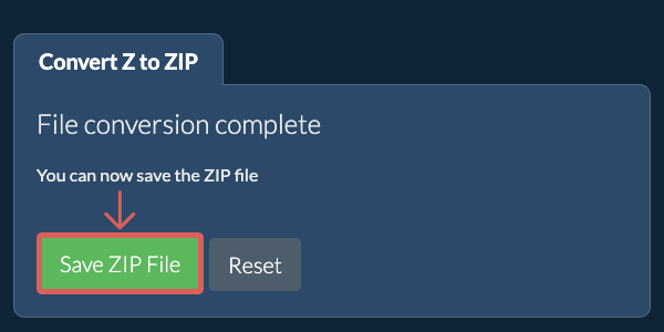 Save ZIP File