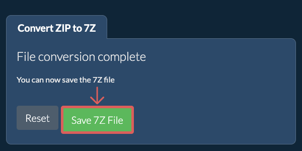 Save 7Z File
