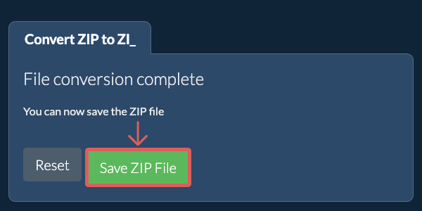 Convert to ZI_