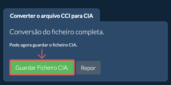 Guardar ficheiro CIA