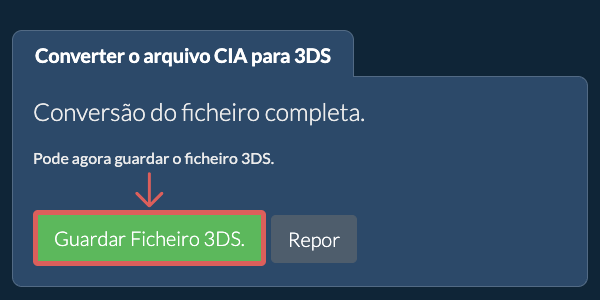 Guardar ficheiro 3DS