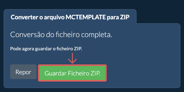 Guardar ficheiro ZIP