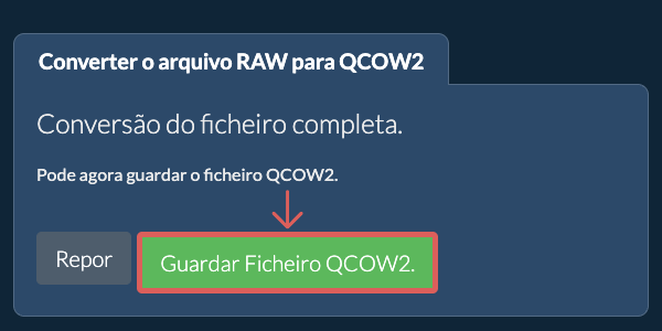 Guardar ficheiro QCOW2
