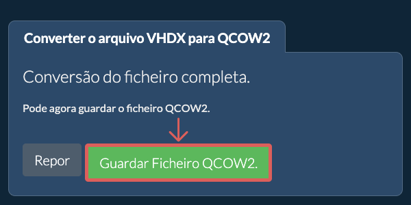 Guardar ficheiro QCOW2