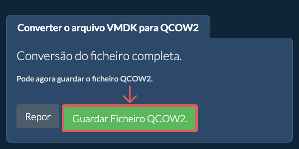 Guardar ficheiro QCOW2