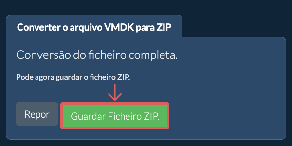 Guardar ficheiro ZIP