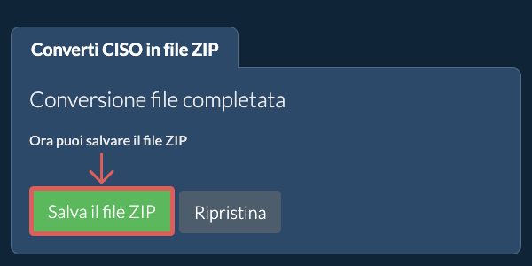 Salva file ZIP