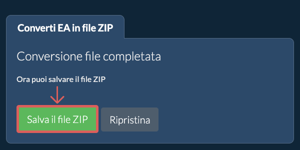 Salva file ZIP
