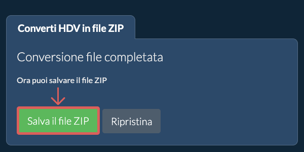 Salva file ZIP