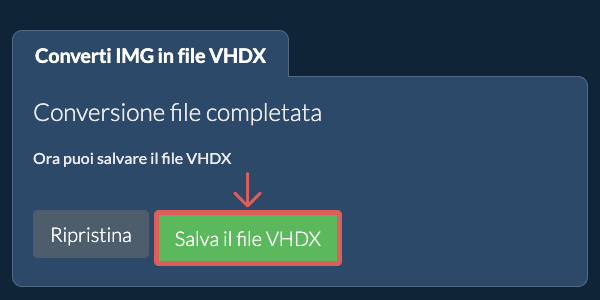 Salva file VHDX