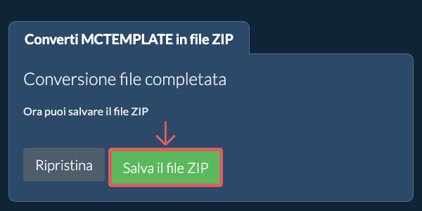 Salva file ZIP
