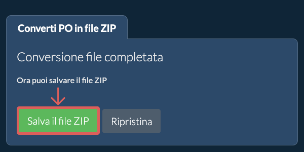 Salva file ZIP