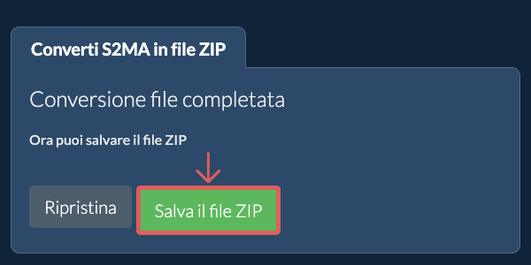 Salva file ZIP