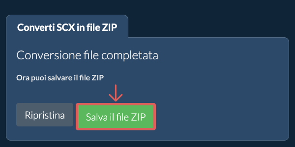 Salva file ZIP