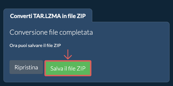 Salva file ZIP