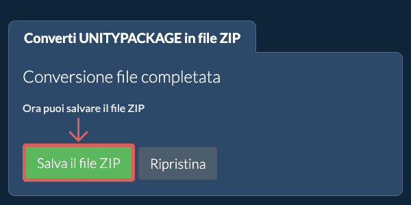Salva file ZIP
