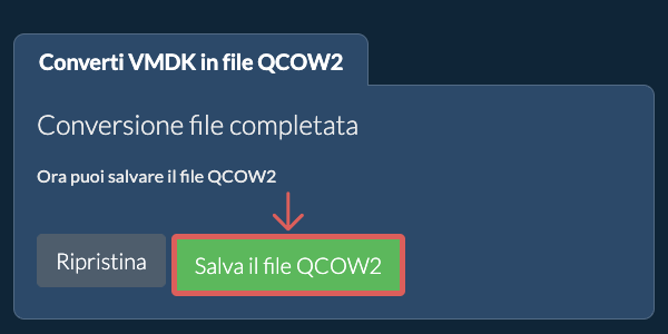 Salva file QCOW2