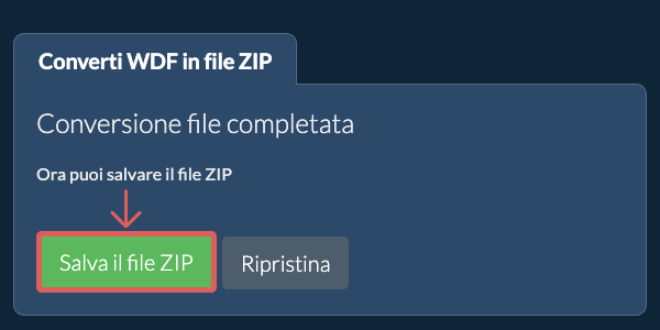 Salva file ZIP