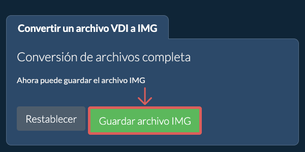 Guardar archivo IMG