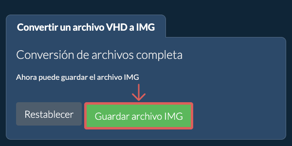 Guardar archivo IMG