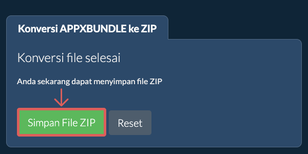 Simpan File ZIP