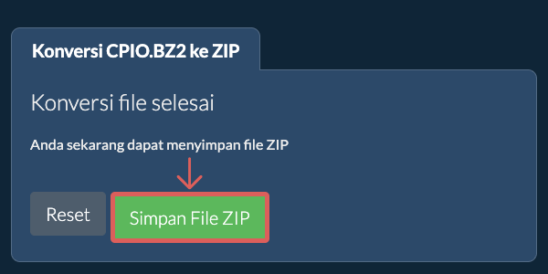 Simpan File ZIP
