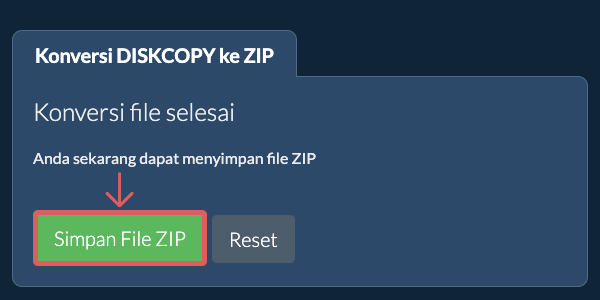 Simpan File ZIP