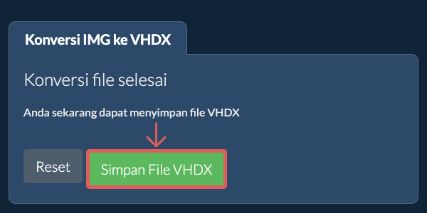 Simpan File VHDX