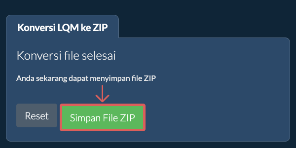 Simpan File ZIP
