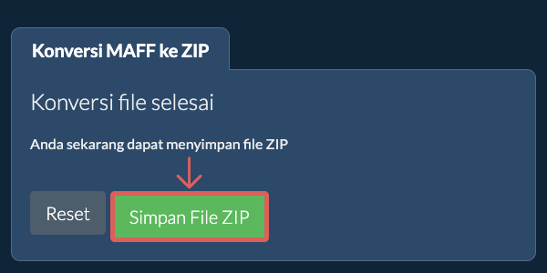 Simpan File ZIP