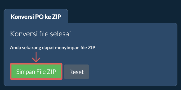 Simpan File ZIP