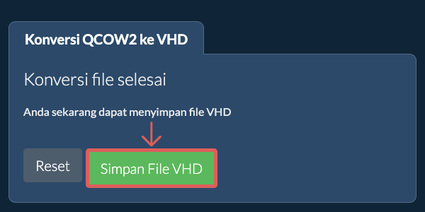 Simpan File VHD