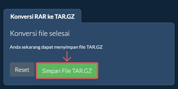 Simpan File TAR.GZ