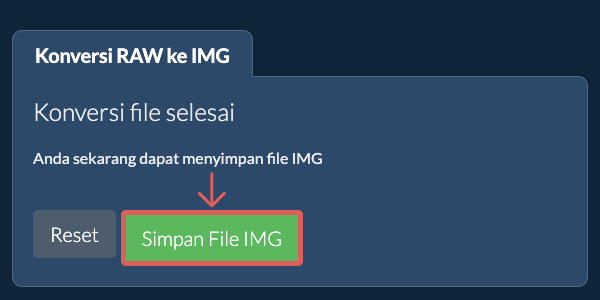 Simpan File IMG