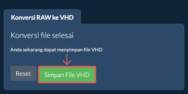 Simpan File VHD