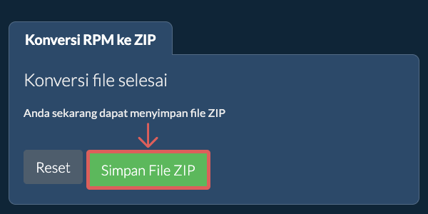 Simpan File ZIP
