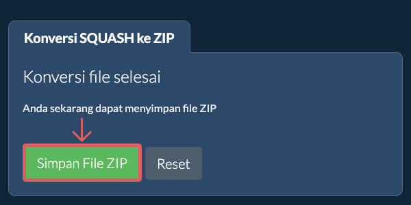 Simpan File ZIP