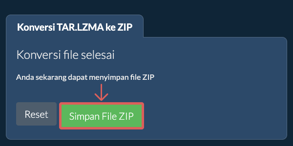 Simpan File ZIP