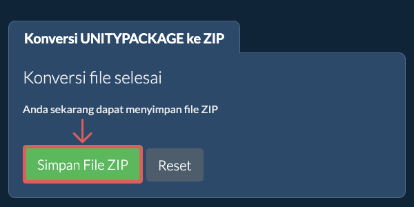 Simpan File ZIP