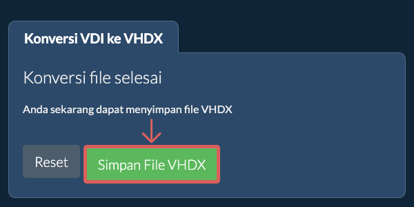 Simpan File VHDX