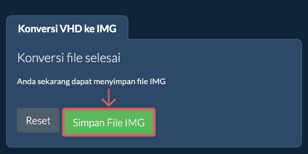 Simpan File IMG