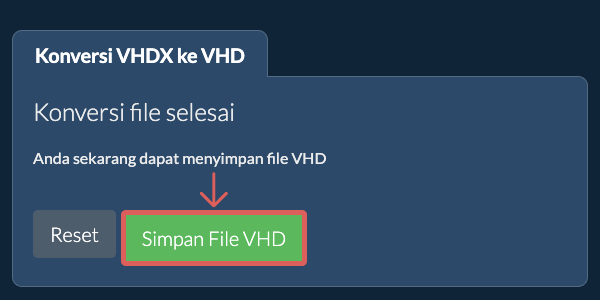 Simpan File VHD