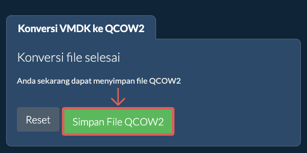 Simpan File QCOW2