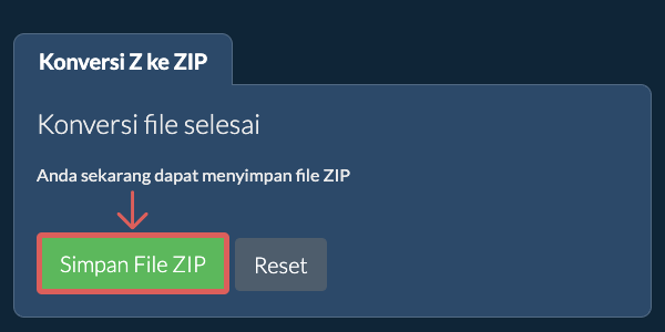 Simpan File ZIP