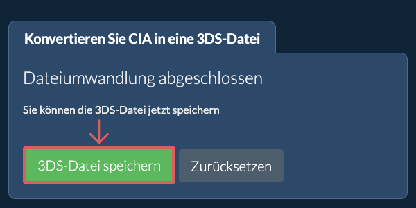 3DS Datei speichern